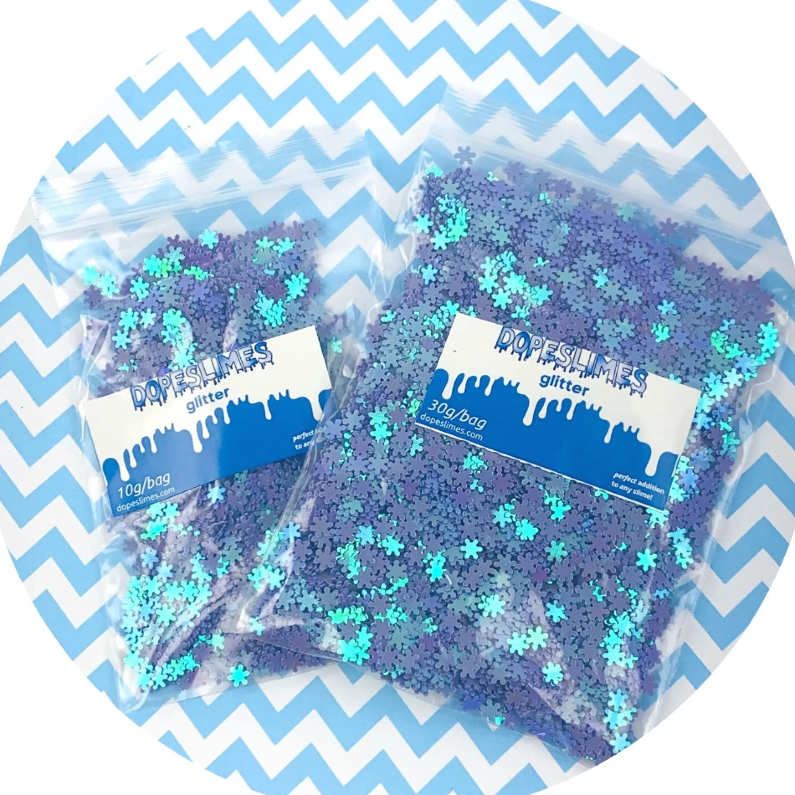 Slime Sprinkles|Slime Glitter>Dope Slime Holographic Snow Flakes - 3 colors!