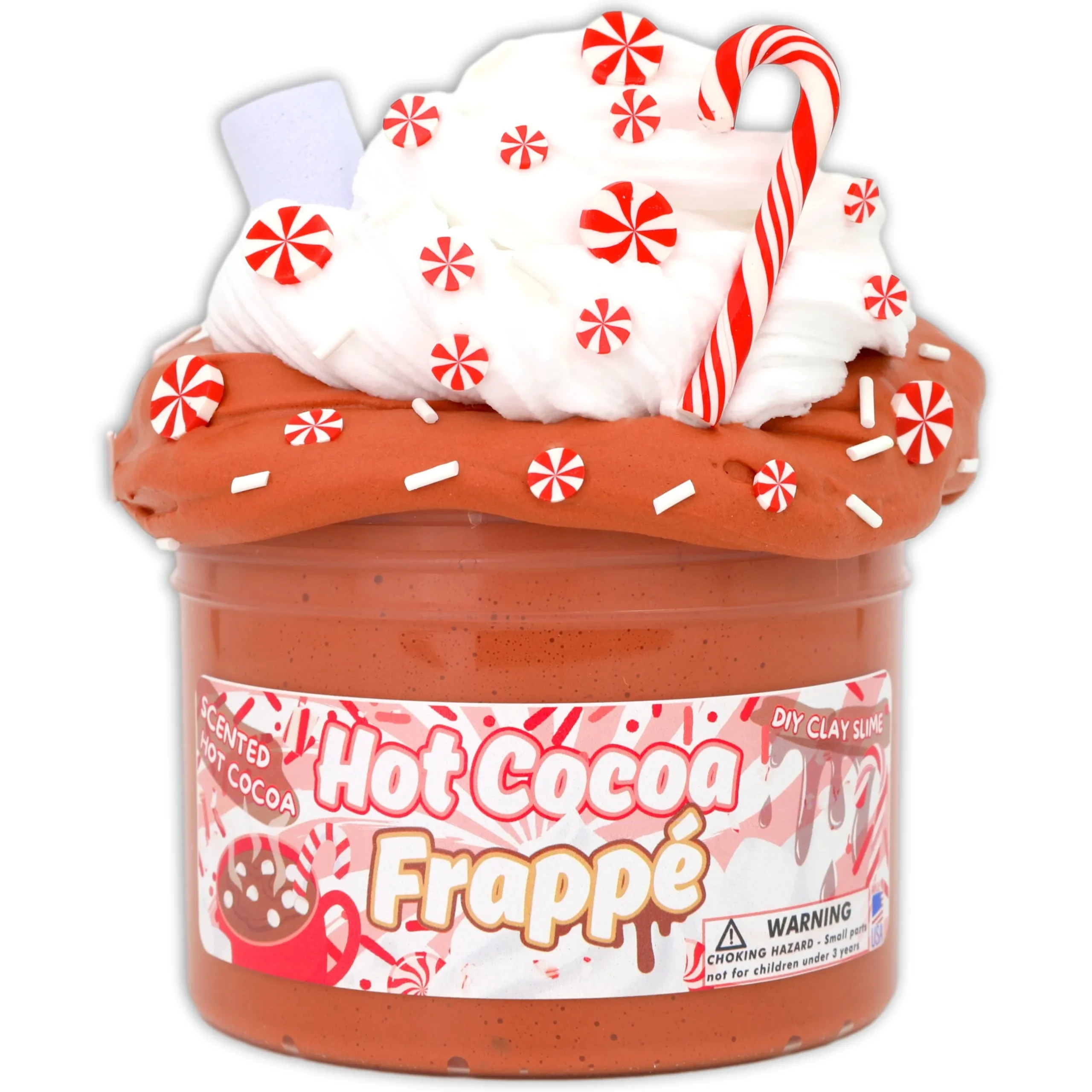 Christmas Slimes|Thick & Glossy Slime>Dope Slime Hot Cocoa Frappe