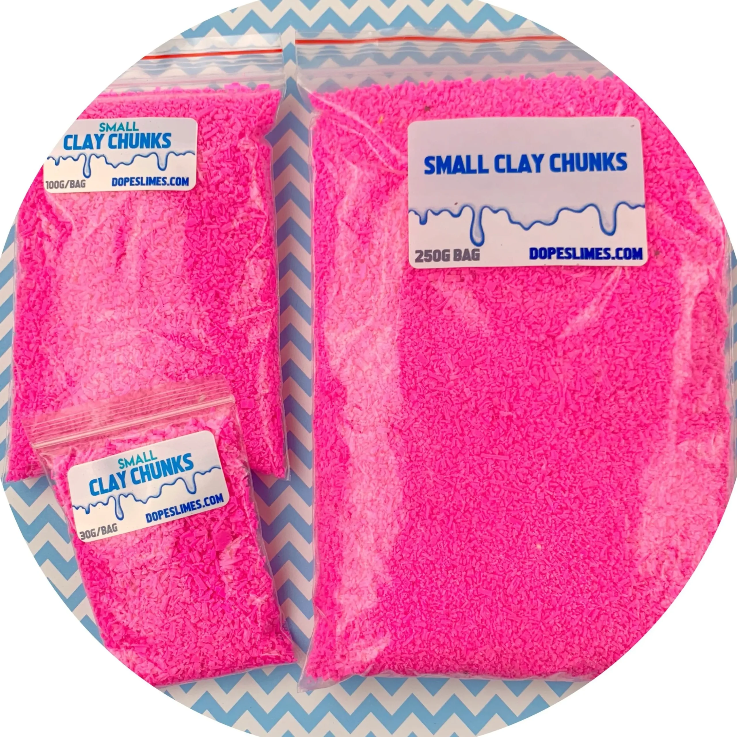 Slime Sprinkles|Other Slime Supplies>Dope Slime Hot Pink Chunk Sprinkles