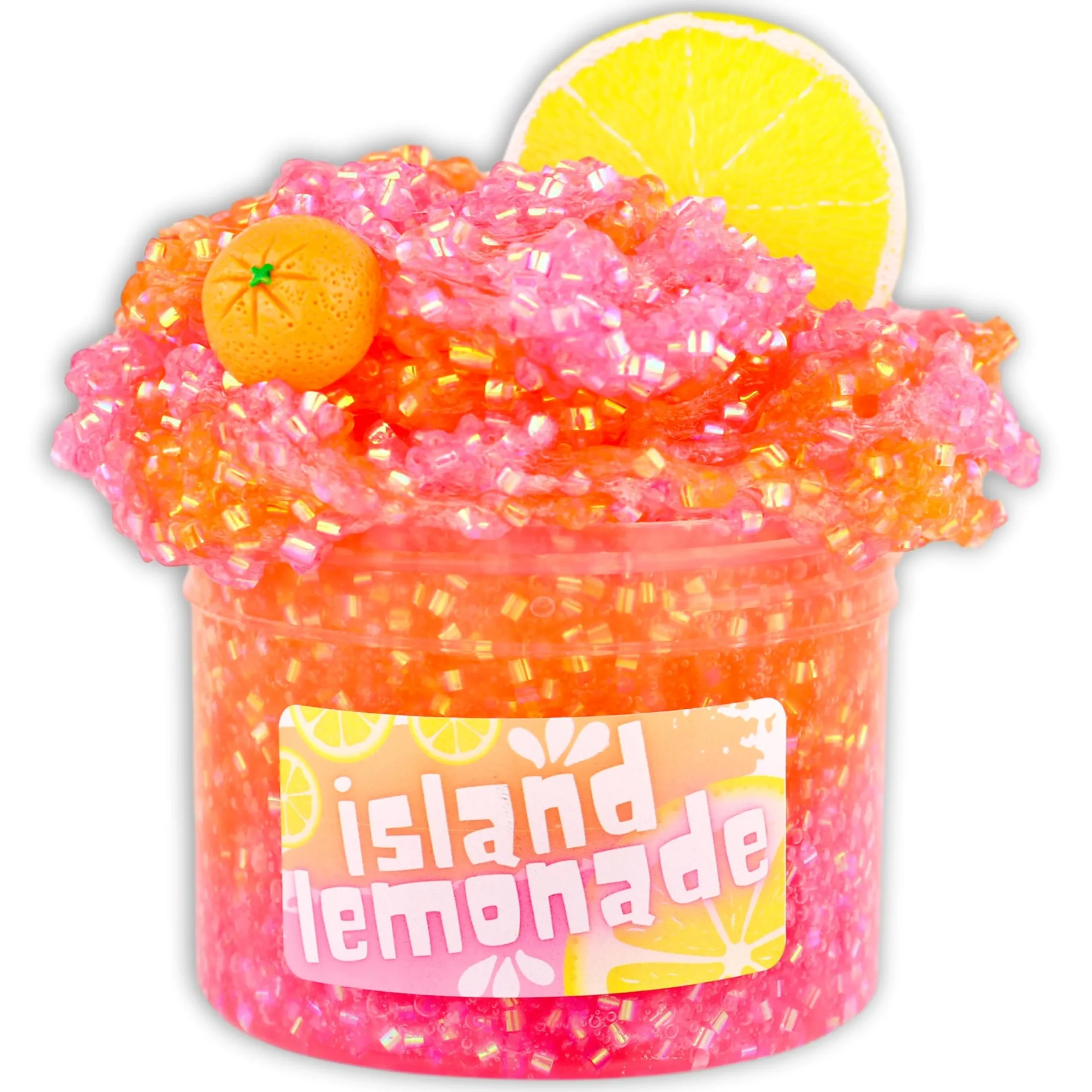 Clear Base Slime|Beaded Slime>Dope Slime Island Lemonade