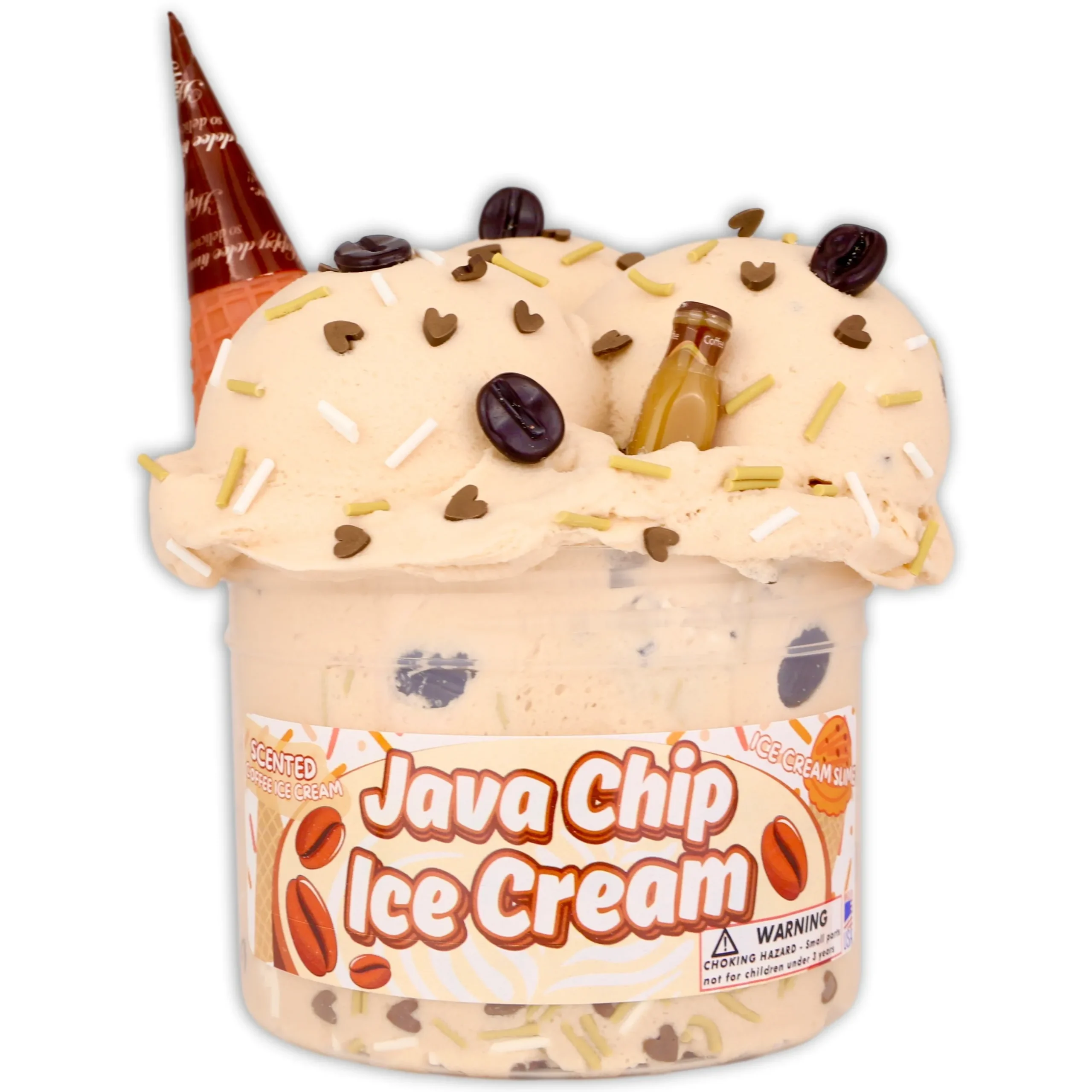 Ice-Cream Slimes|Unique Textured Slime>Dope Slime Java Chip Ice-Cream