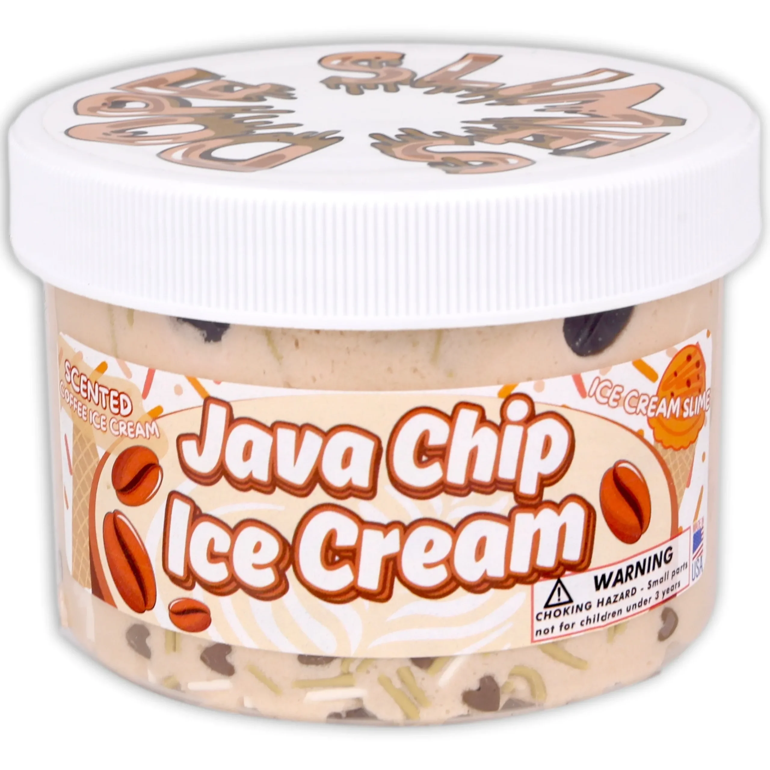 Ice-Cream Slimes|Unique Textured Slime>Dope Slime Java Chip Ice-Cream