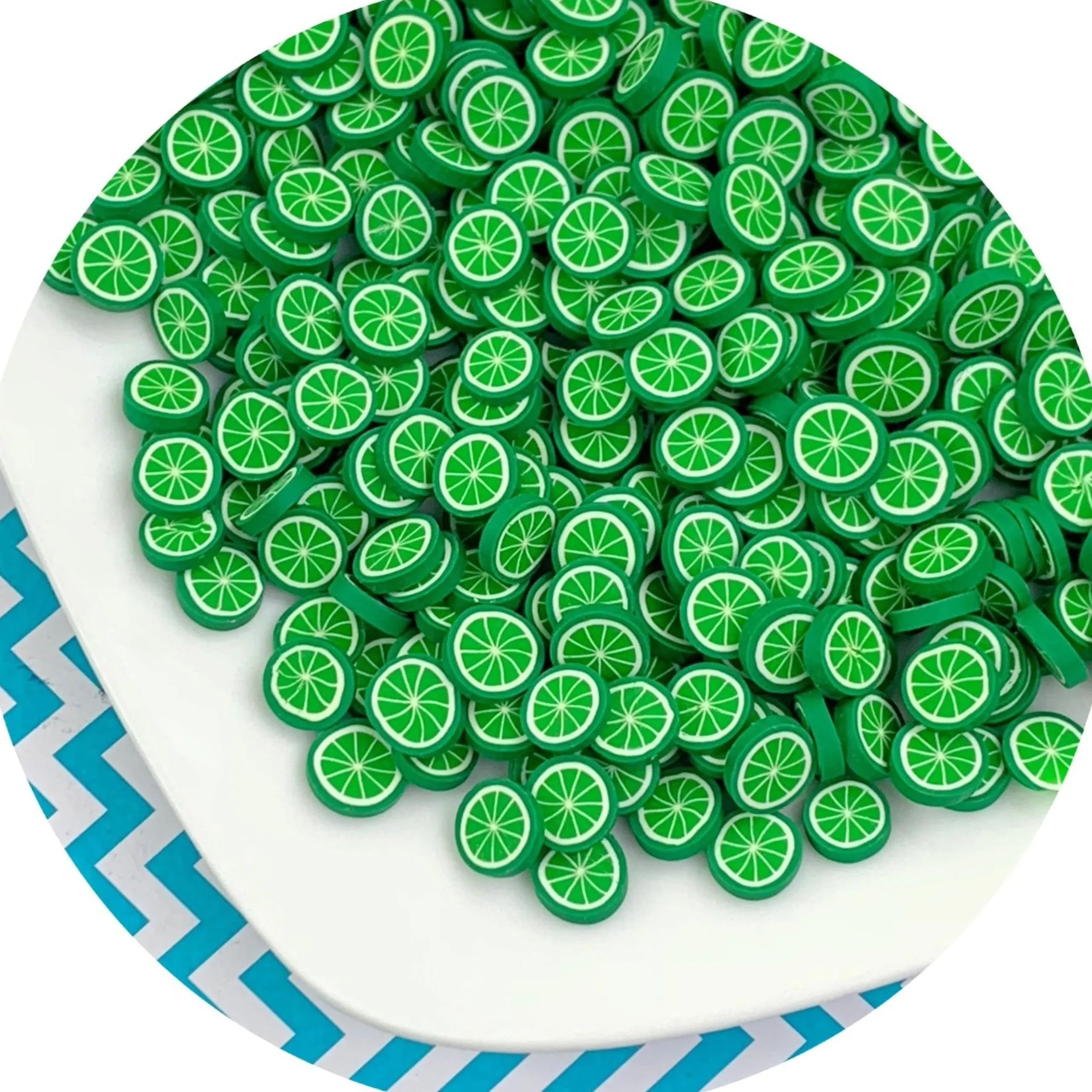 Slime Fimo Slices>Dope Slime Jumbo Lime Fimo Slices