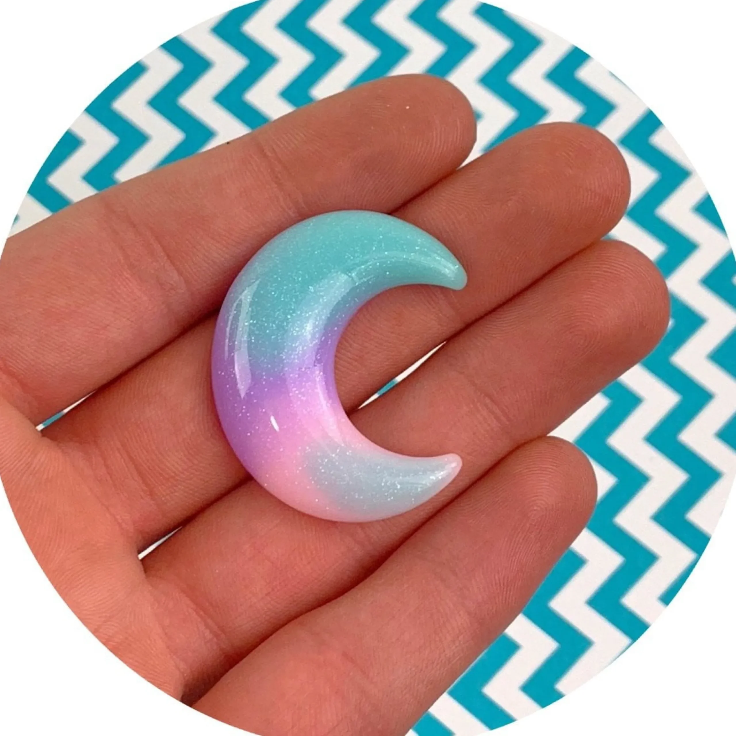 Slime Charms>Dope Slime Jumbo Moon Charms