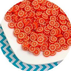 Slime Fimo Slices>Dope Slime Jumbo Orange Fruit Fimo Slices