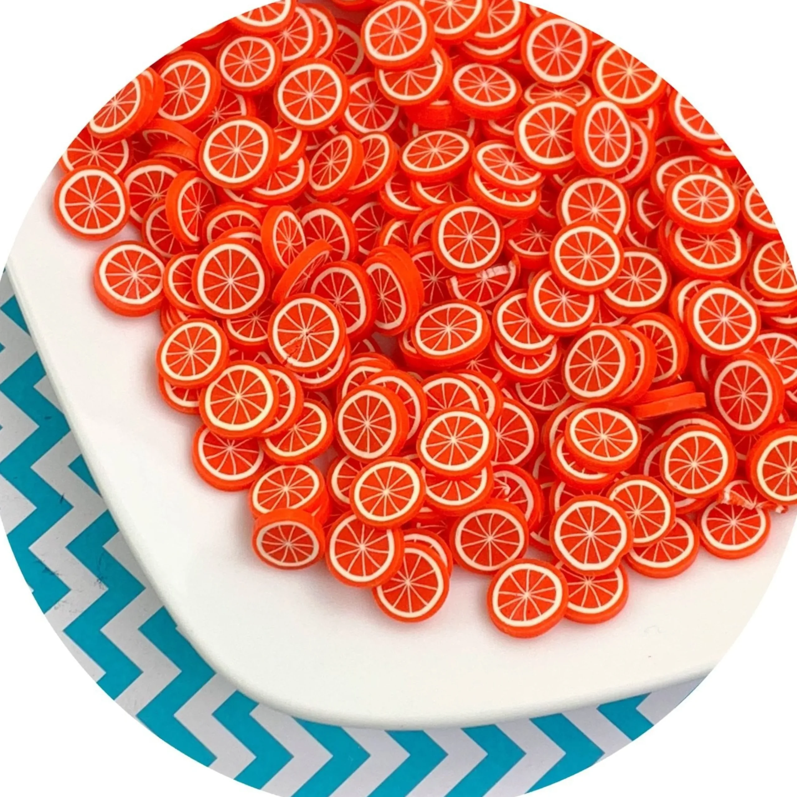 Slime Fimo Slices>Dope Slime Jumbo Orange Fruit Fimo Slices