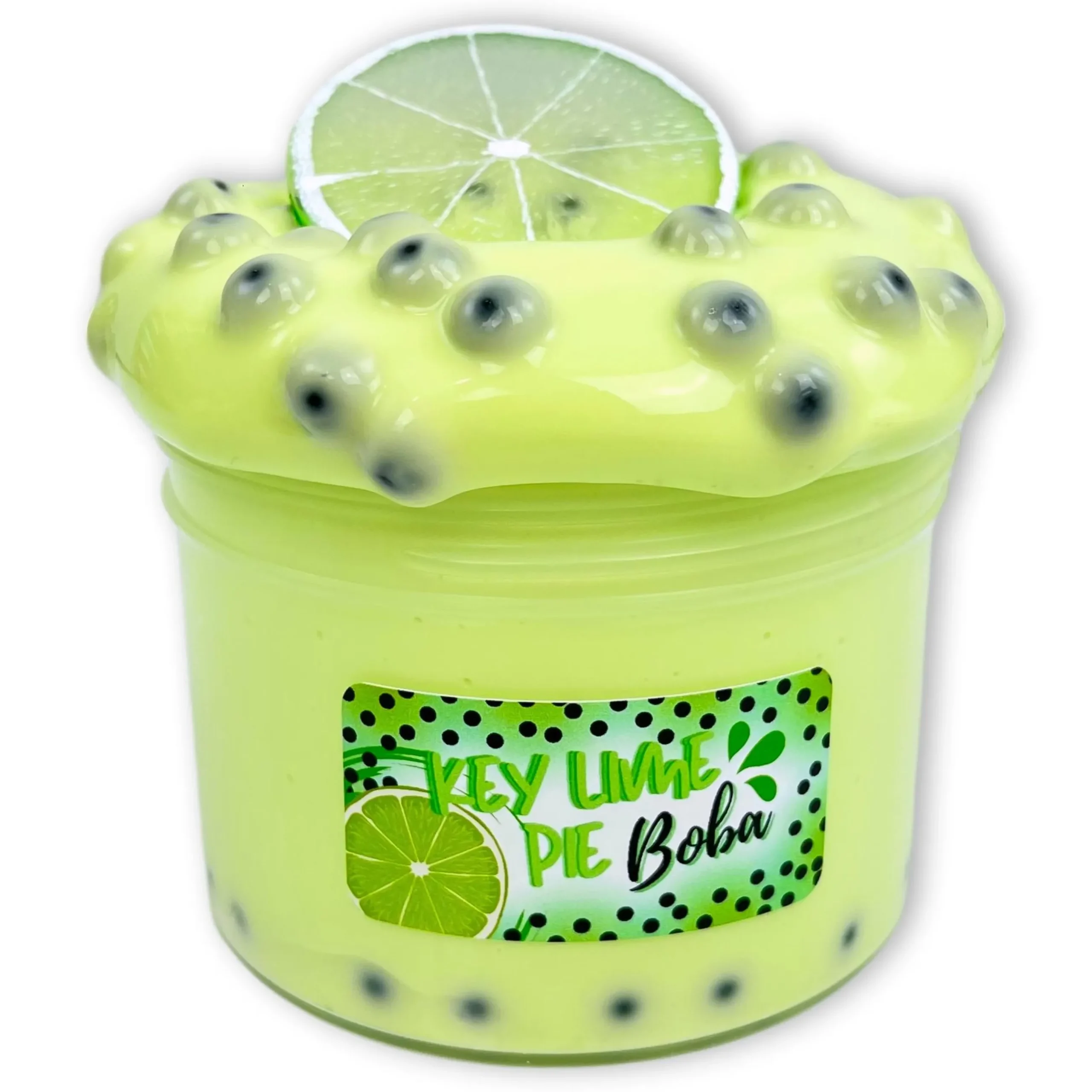 Thick & Glossy Slime>Dope Slime Key Lime Pie Boba