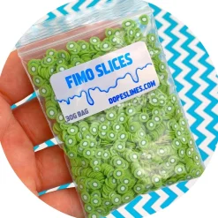Slime Fimo Slices>Dope Slime Kiwi Fimo Slices