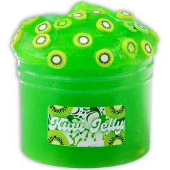Clear Base Slime|Jelly Slime>Dope Slime Kiwi Jelly