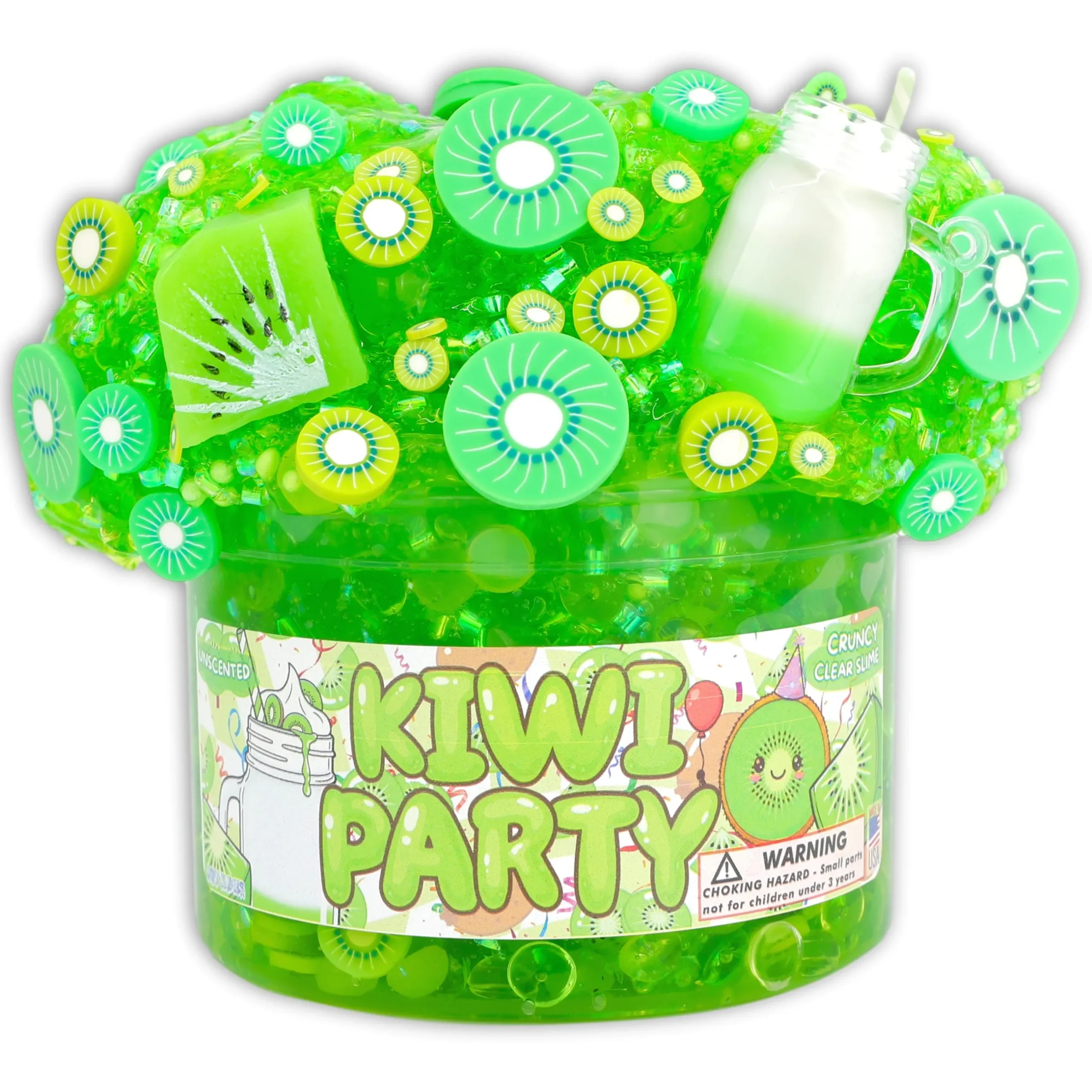 Clear Base Slime|Restock>Dope Slime Kiwi Party
