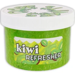 Clear Base Slime|Beaded Slime>Dope Slime Kiwi Refresher