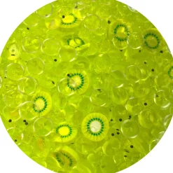 Clear Base Slime|Beaded Slime>Dope Slime Kiwi-Starfruit Refresher