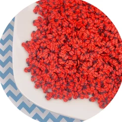 Slime Fimo Slices>Dope Slime Lady Bug Fimo Slices