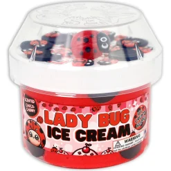 Ice-Cream Slimes|Unique Textured Slime>Dope Slime Ladybug Ice Cream
