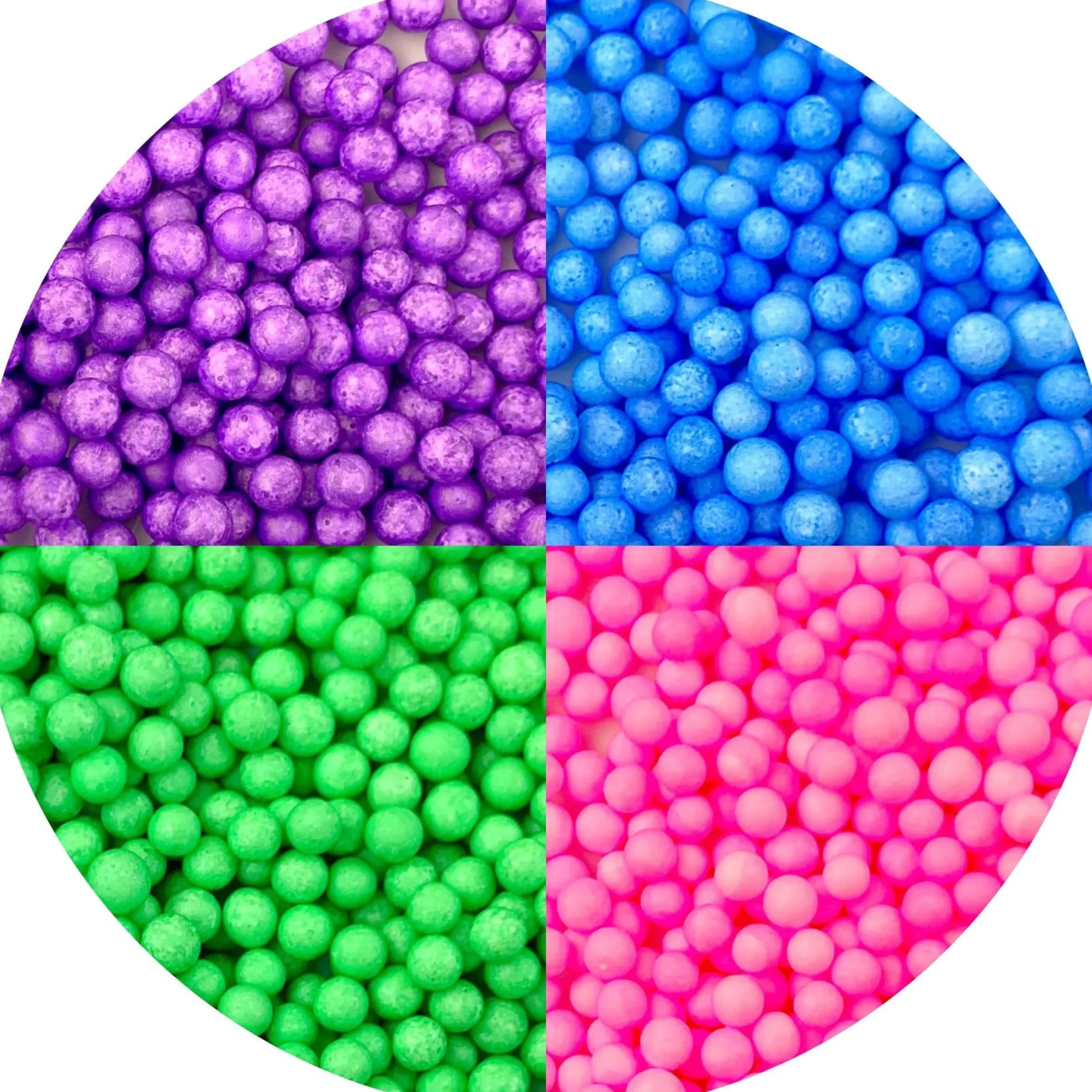 Slime Foam Beads>Dope Slime Large Bright Foam Beads
