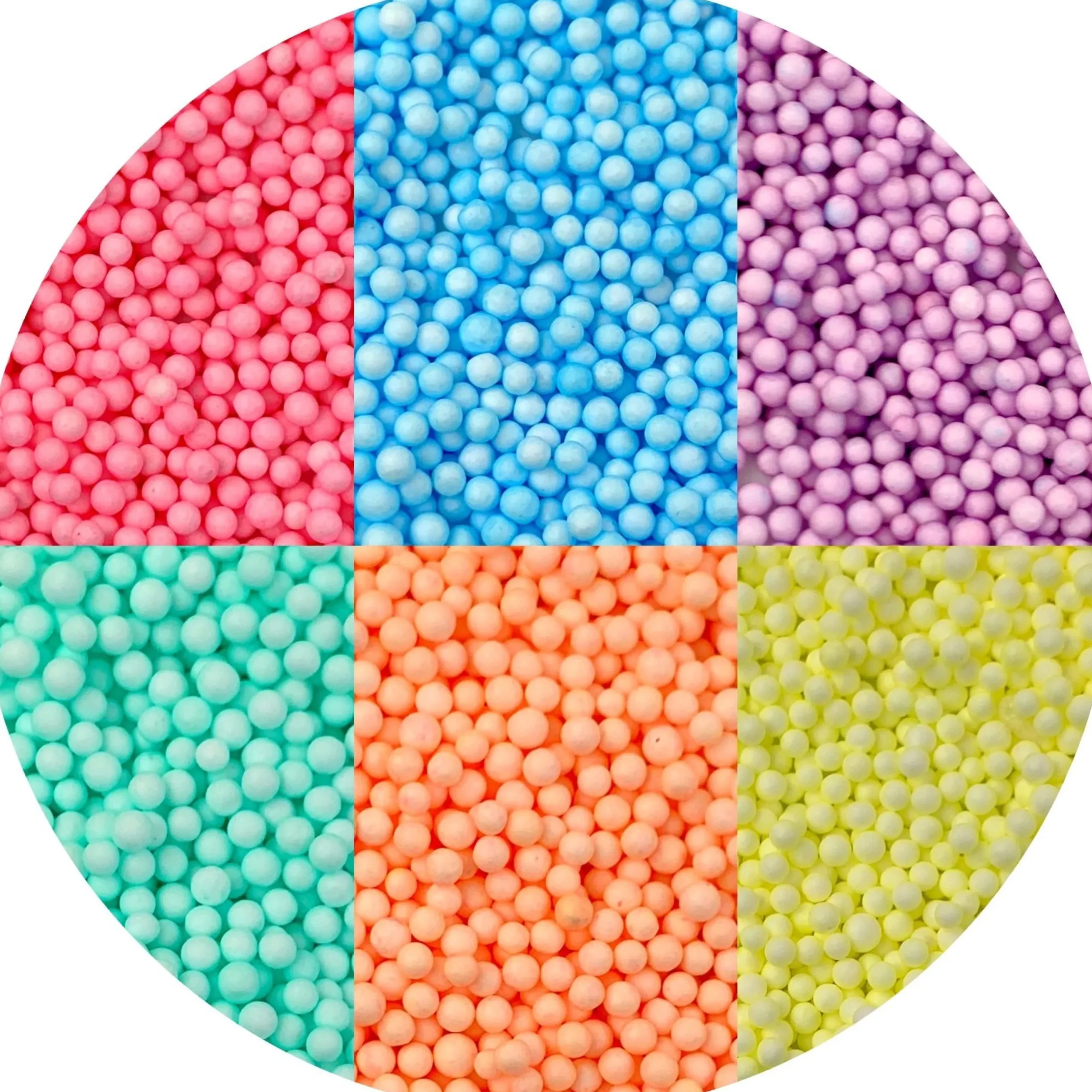 Slime Foam Beads>Dope Slime Large Pastel Foam Beads