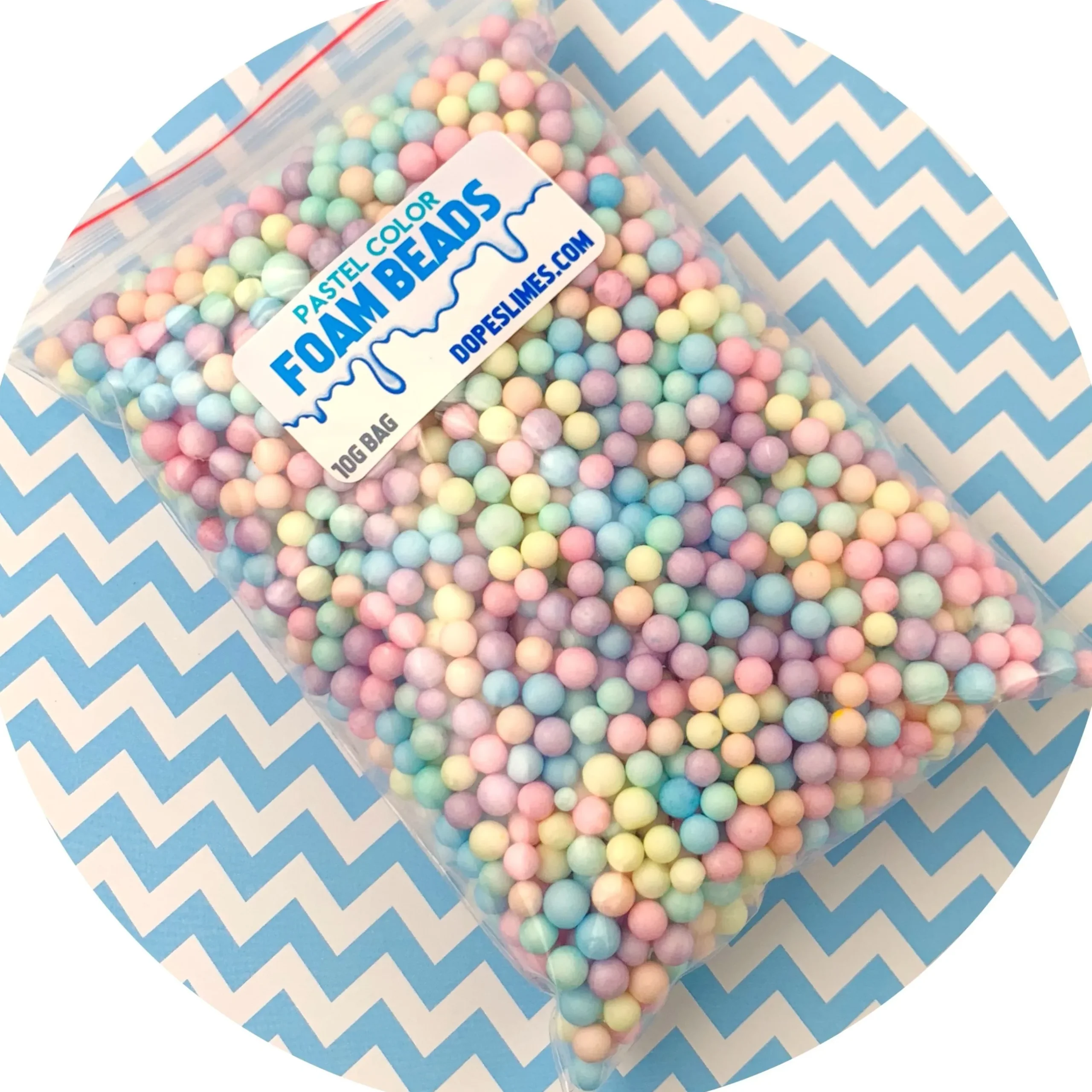 Slime Foam Beads>Dope Slime Large Pastel Foam Beads