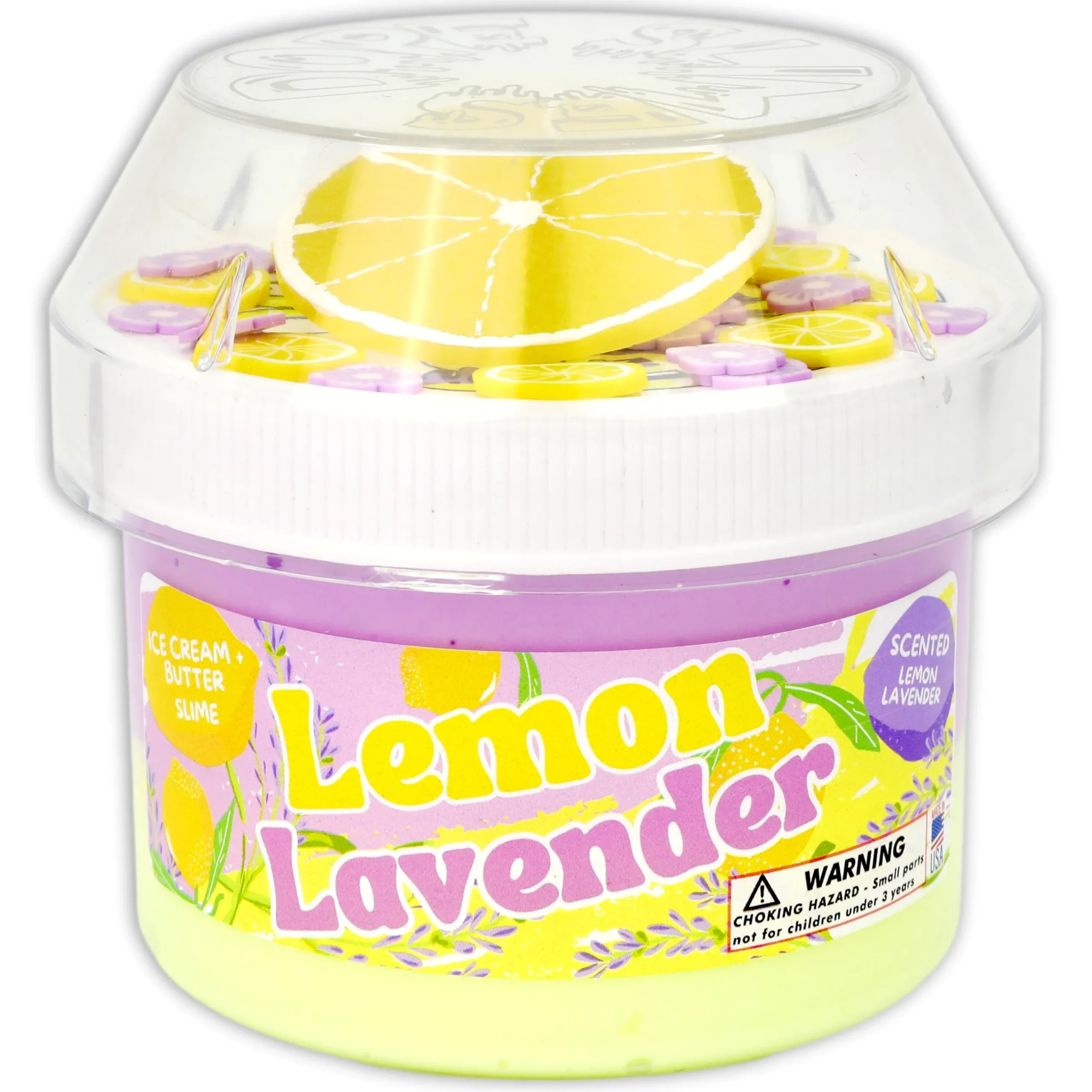 Butter Slime|Unique Textured Slime>Dope Slime Lemon Lavender
