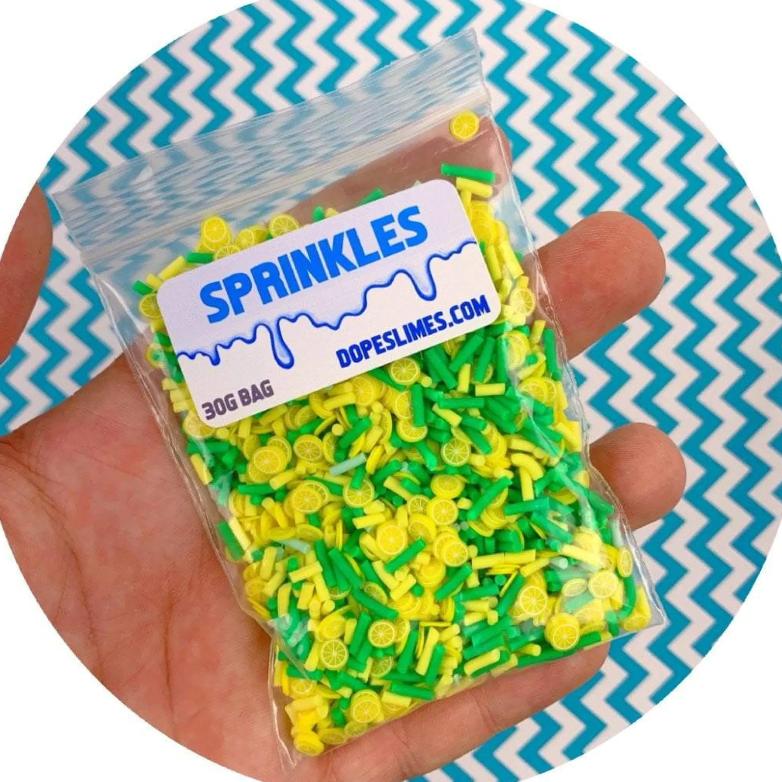 Slime Sprinkles>Dope Slime Lemon Lime Sprinkle Mix