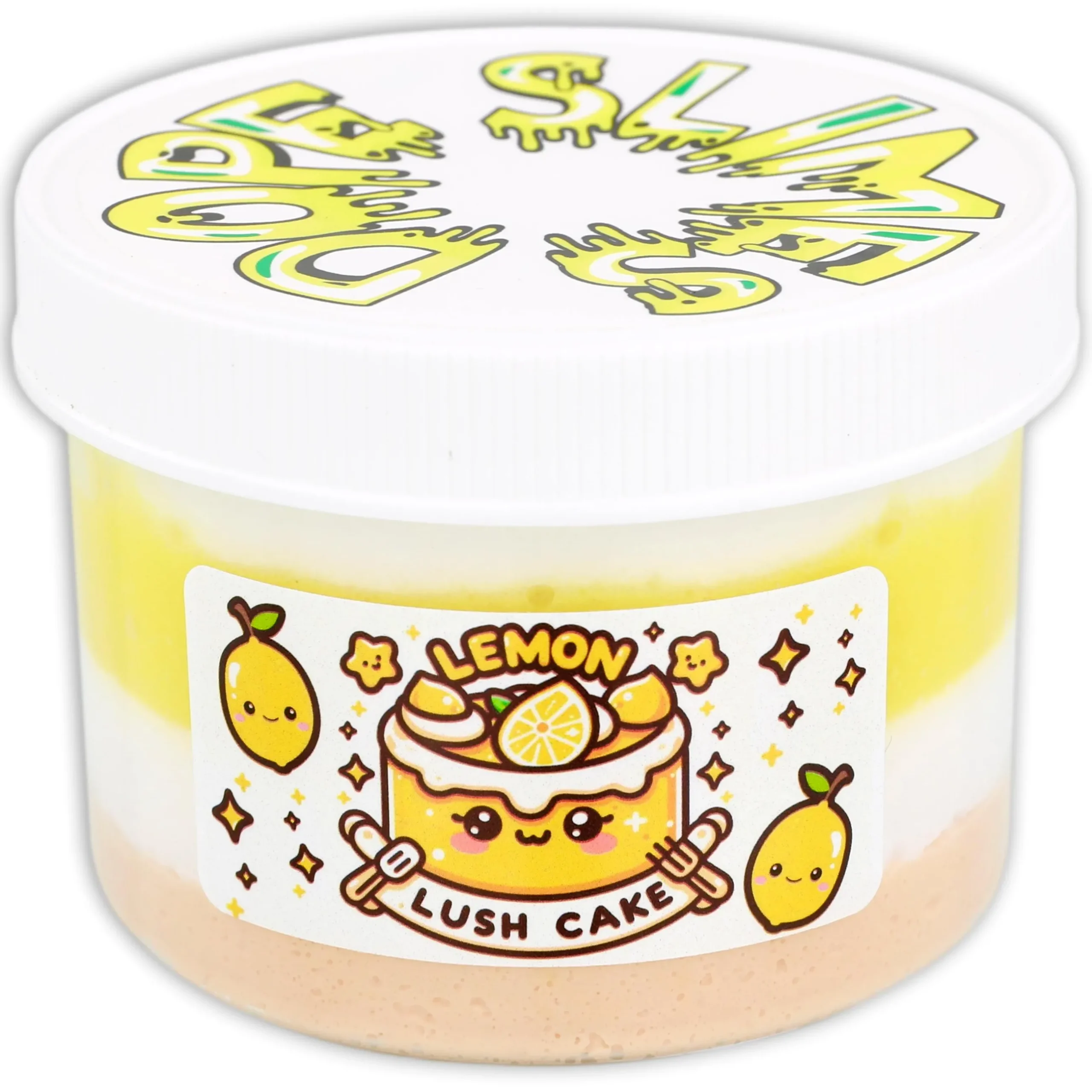 Thick & Glossy Slime|Unique Textured Slime>Dope Slime Lemon Lush Cake