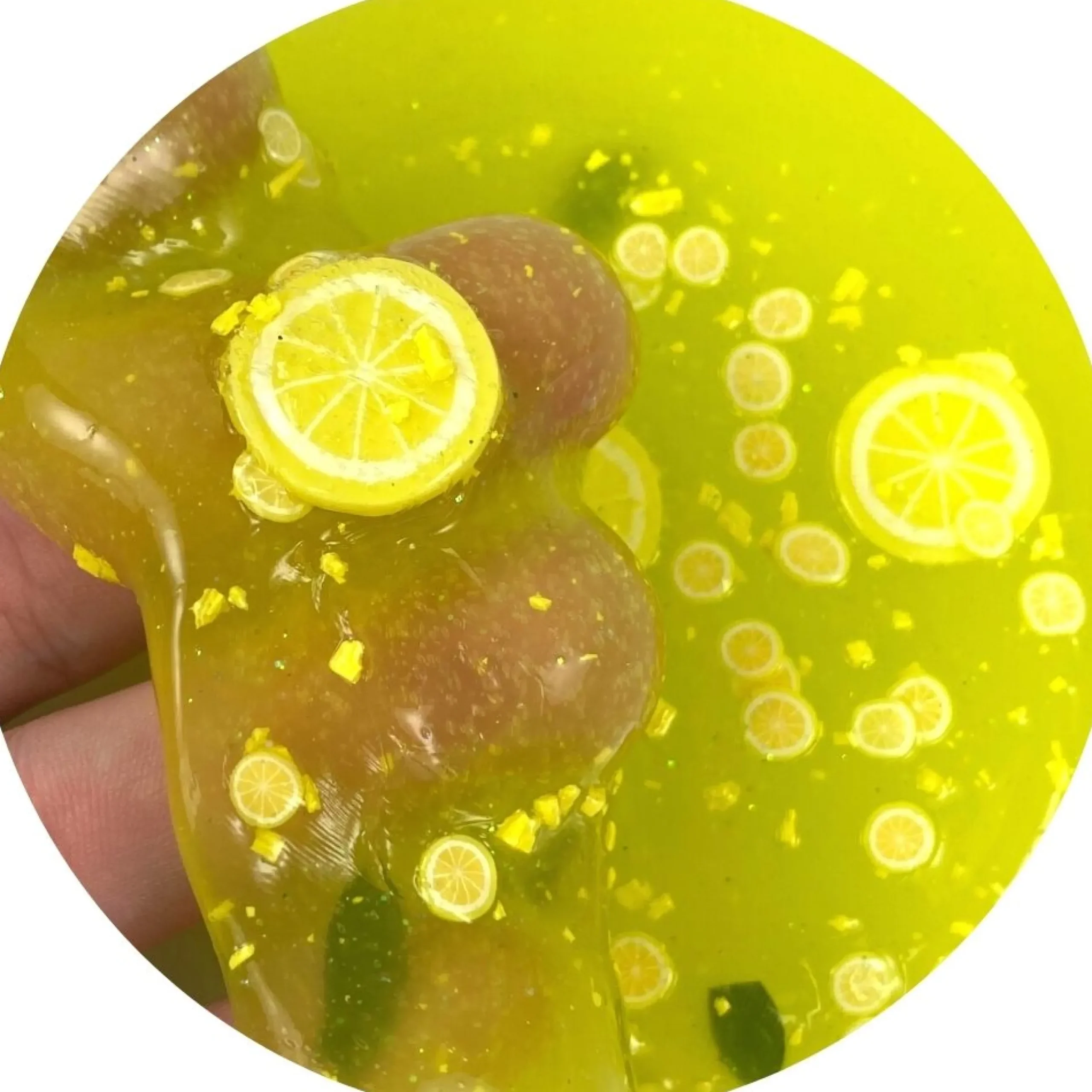 Clear Base Slime>Dope Slime Lemon Mint Tea