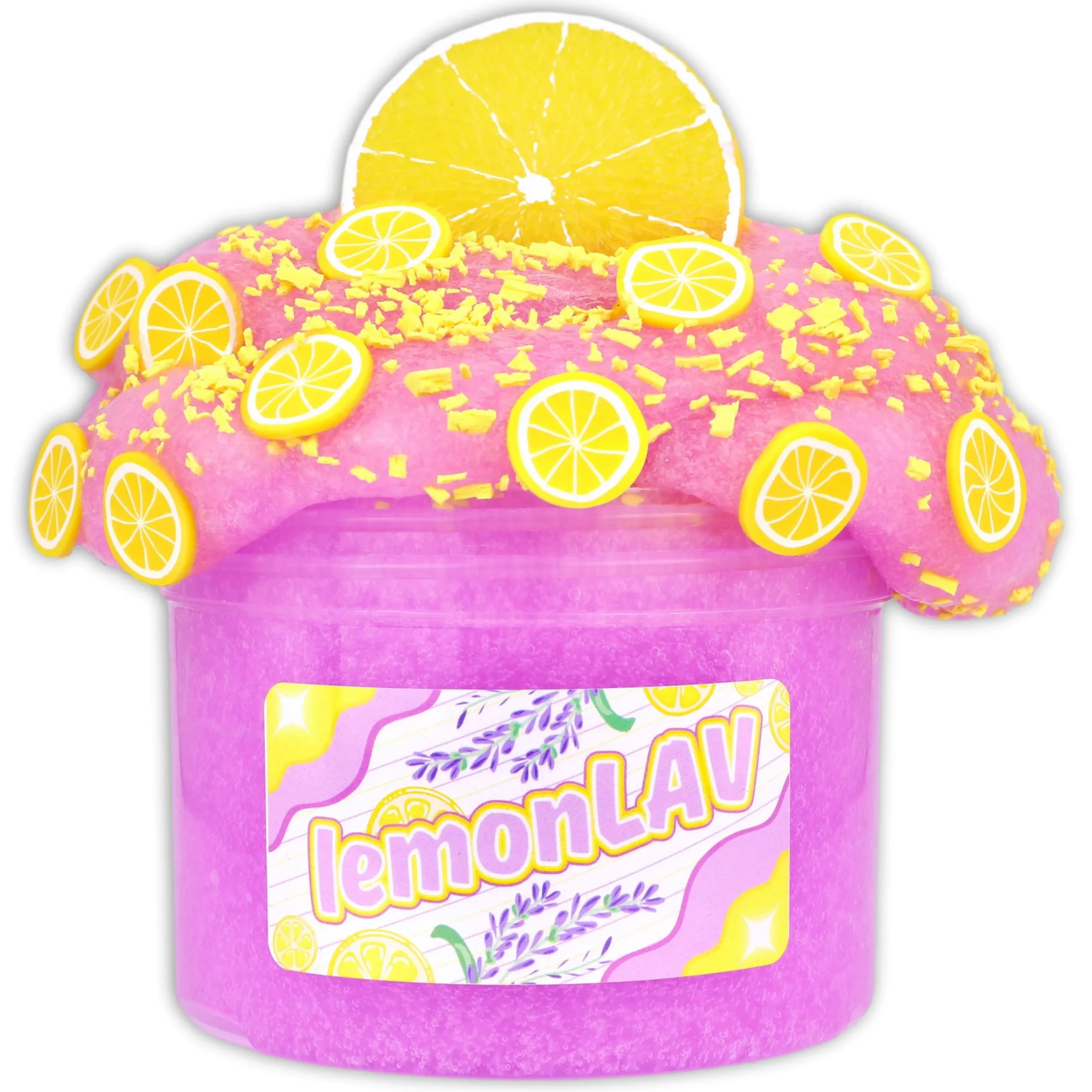 Clear Base Slime>Dope Slime LemonLAV