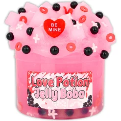 Clear Base Slime|Beaded Slime>Dope Slime Love Potion Jelly Boba