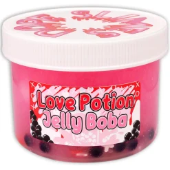 Clear Base Slime|Beaded Slime>Dope Slime Love Potion Jelly Boba