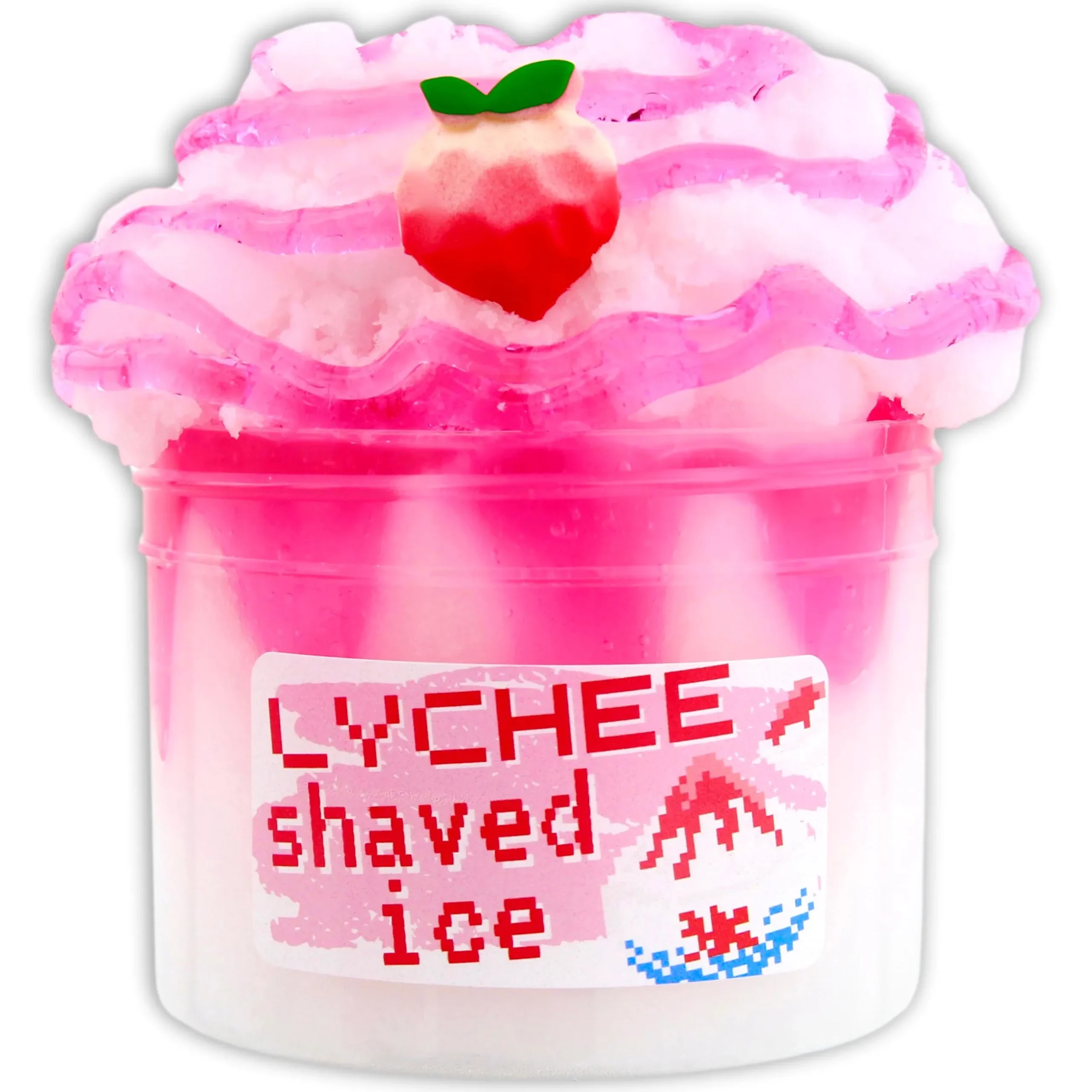 Icee Slime|Unique Textured Slime>Dope Slime Lychee Shaved Ice