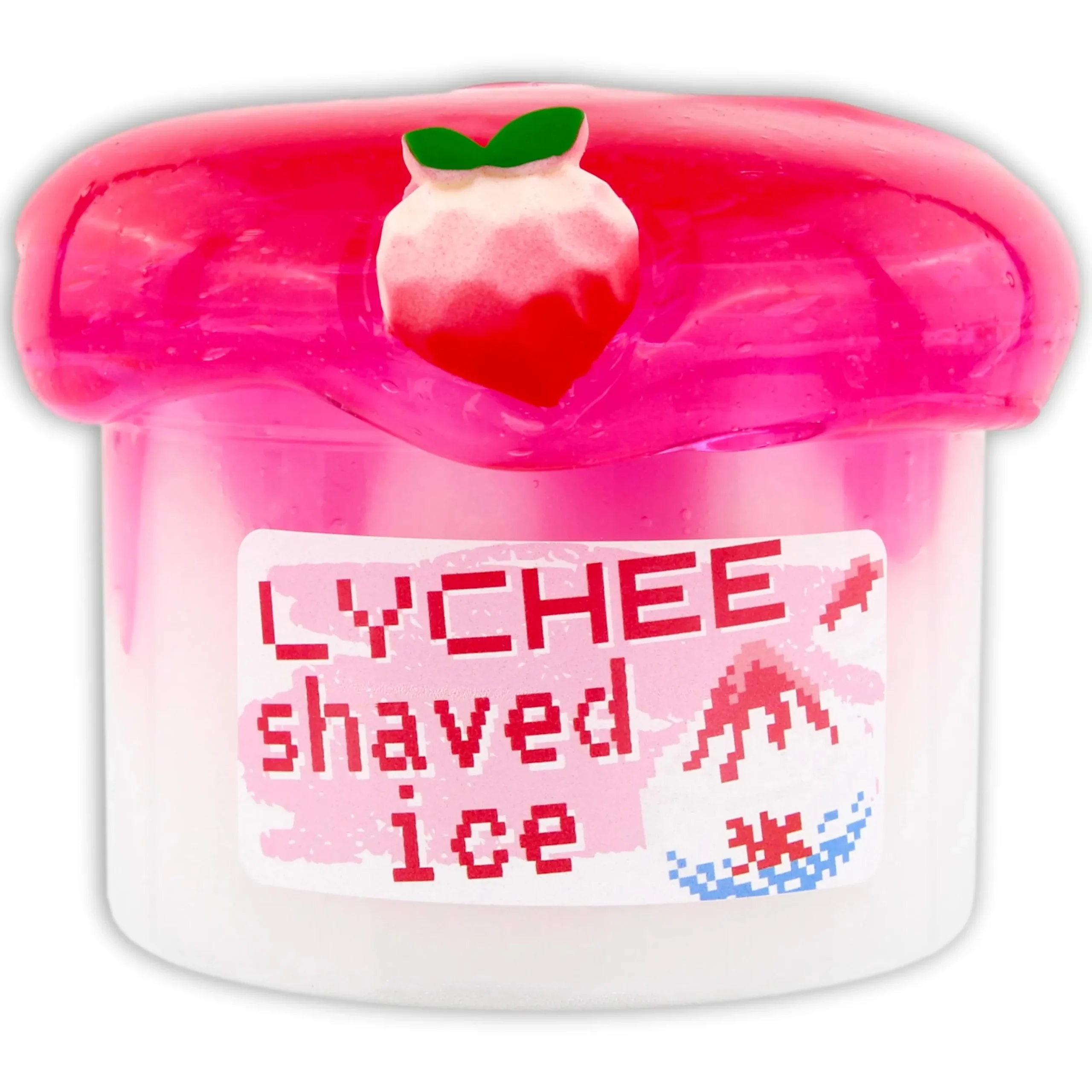 Icee Slime|Unique Textured Slime>Dope Slime Lychee Shaved Ice