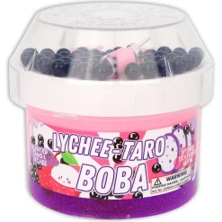 Butter Slime|Unique Textured Slime>Dope Slime Lychee Taro Boba
