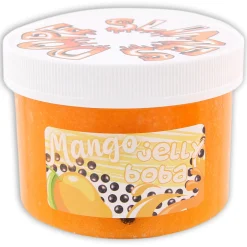 Clear Base Slime|Unique Textured Slime>Dope Slime Mango Jelly Boba