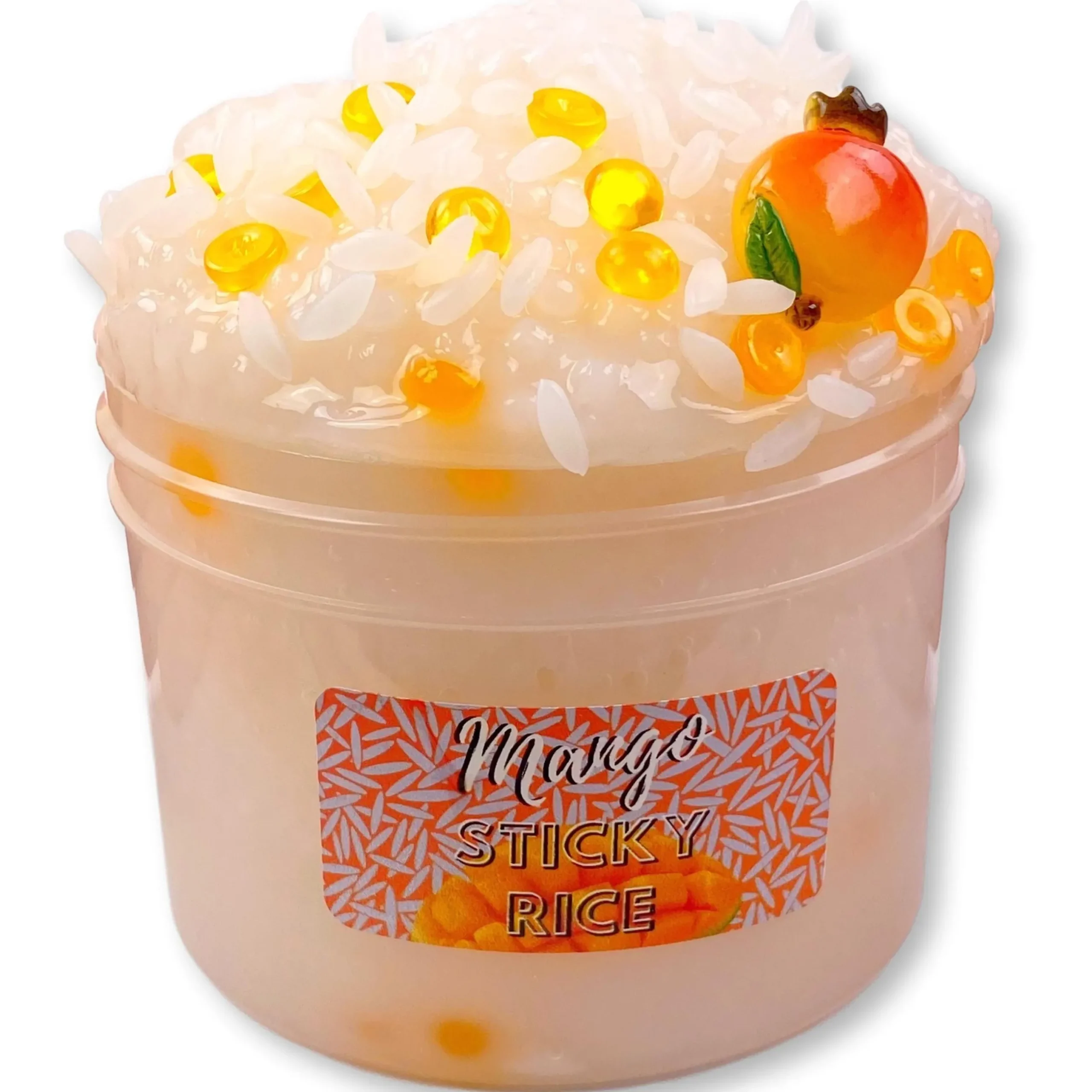 Beaded Slime|Thick & Glossy Slime>Dope Slime Mango Sticky Rice