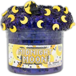 Clear Base Slime|Beaded Slime>Dope Slime Midnight Moon