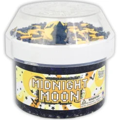 Clear Base Slime|Beaded Slime>Dope Slime Midnight Moon