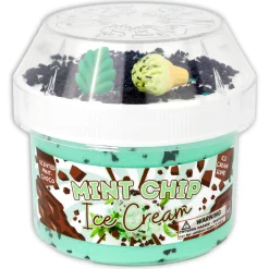 Ice-Cream Slimes|Unique Textured Slime>Dope Slime Mint Chip Ice-Cream