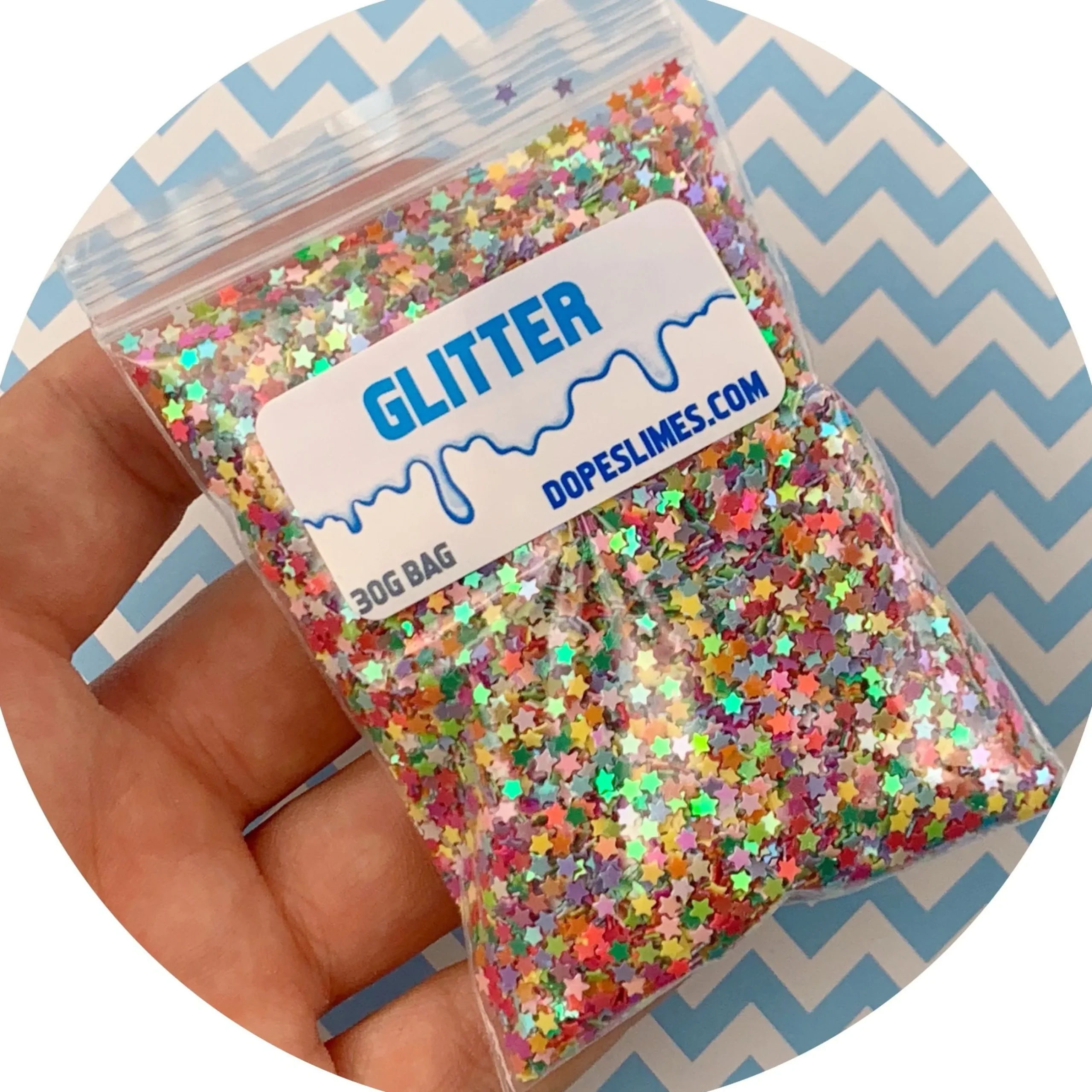 Slime Sprinkles|Slime Glitter>Dope Slime Multi Colored Solid Stars