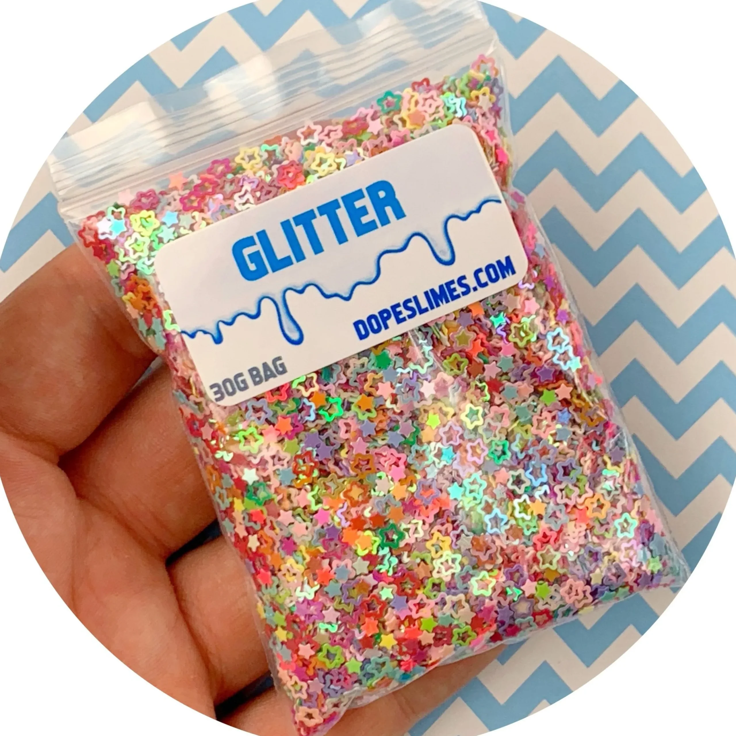 Slime Sprinkles|Slime Glitter>Dope Slime Multi Colored Stars Glitter