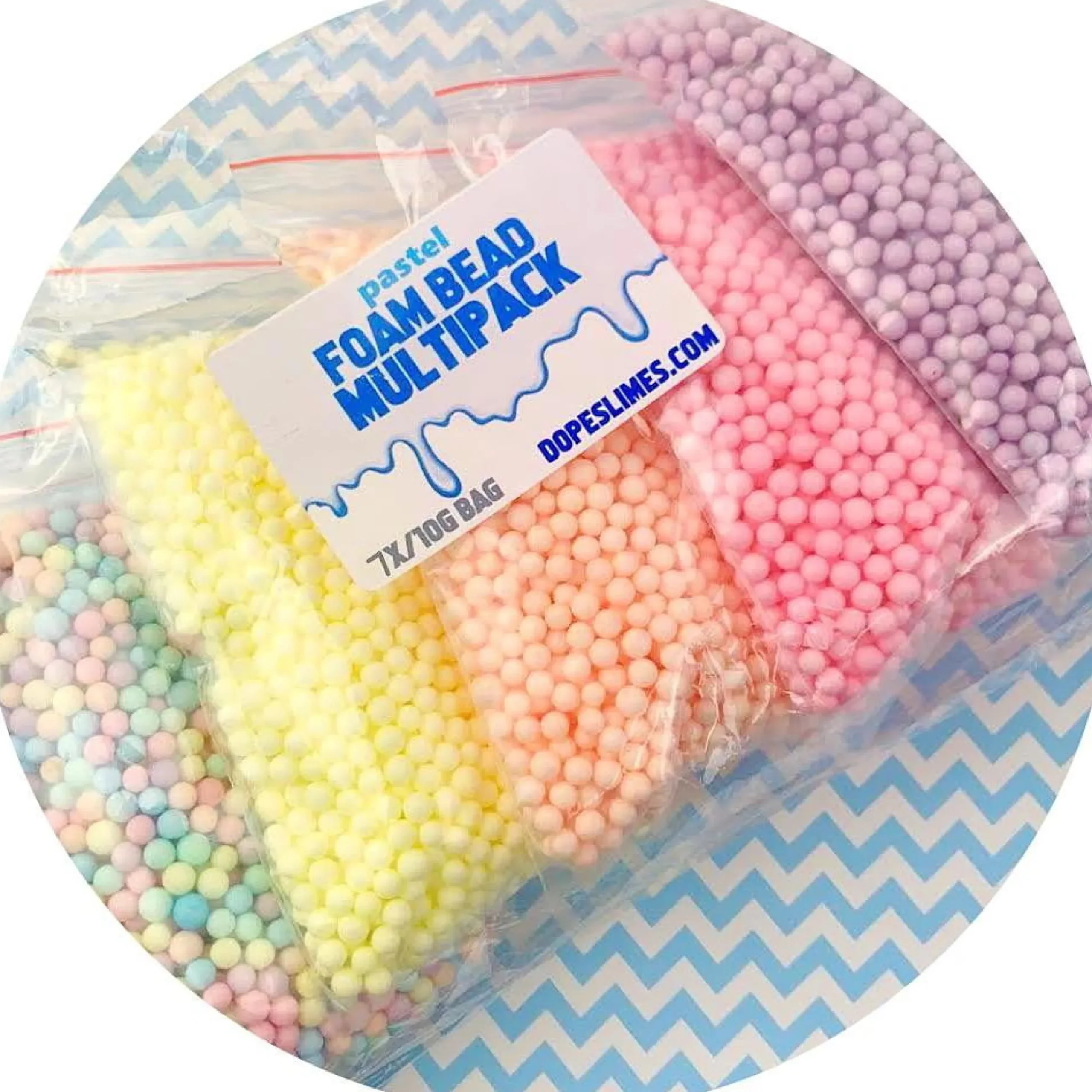 Slime Foam Beads>Dope Slime Multi-Pack Large Pastel Foam Beads