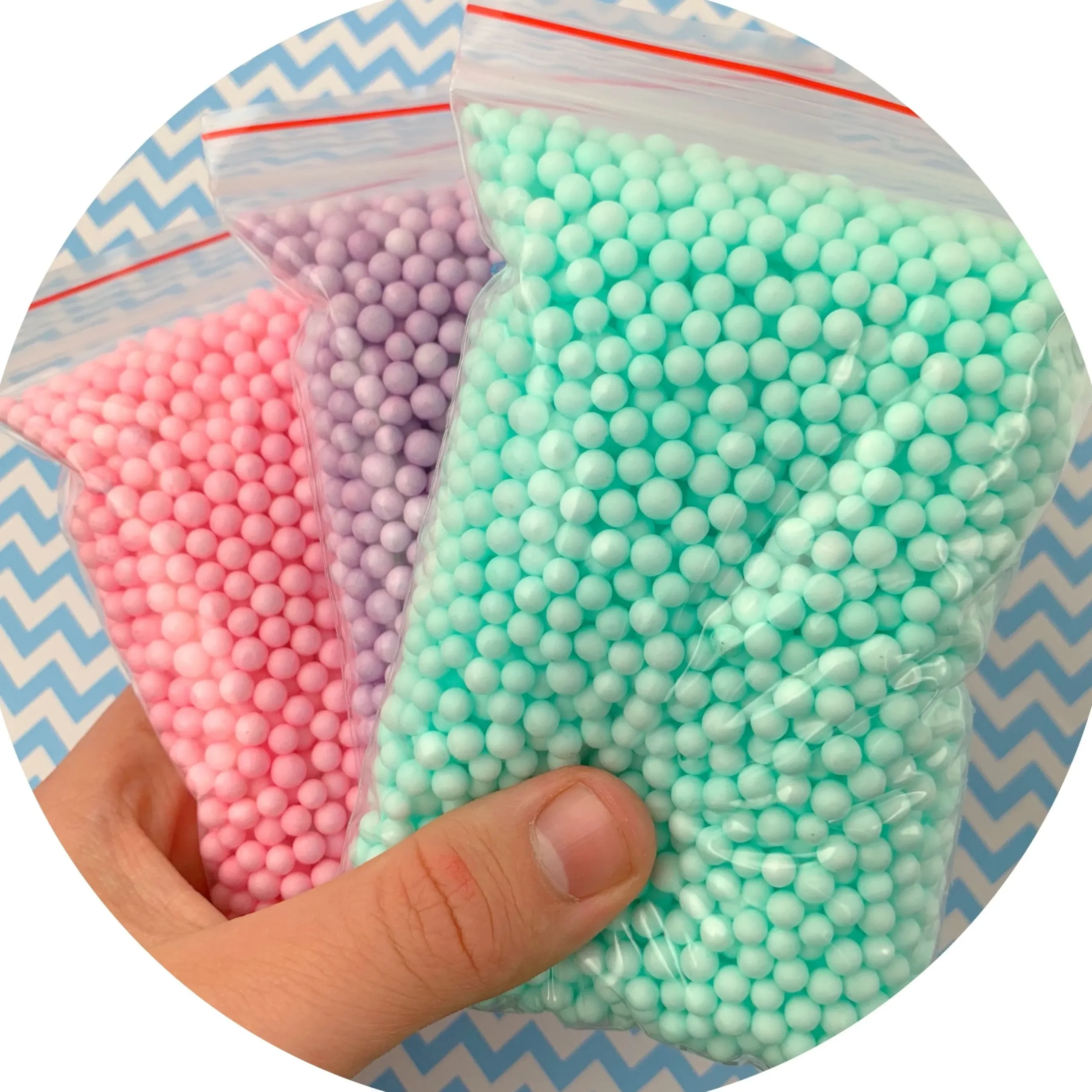 Slime Foam Beads>Dope Slime Multi-Pack Large Pastel Foam Beads
