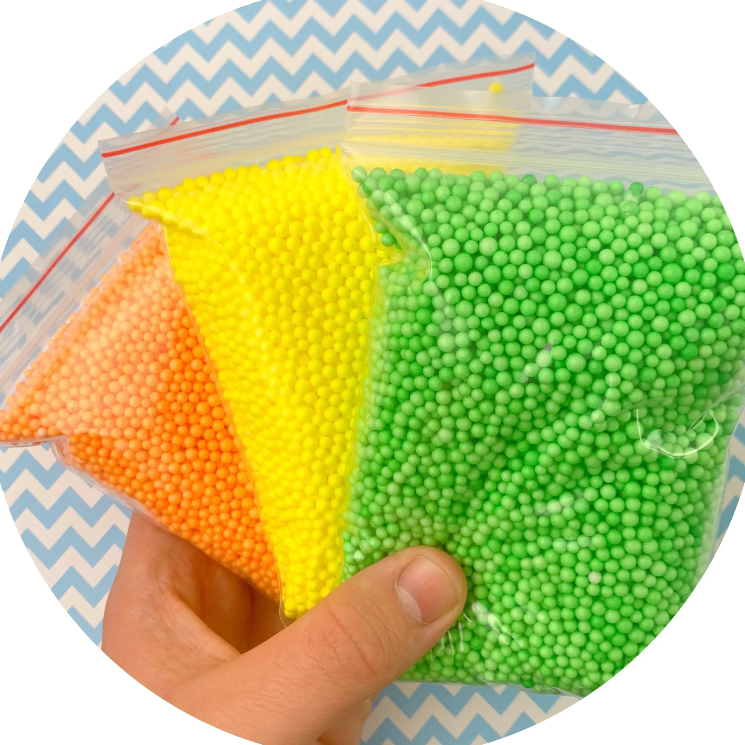 Slime Foam Beads>Dope Slime Multi-Pack Small Bright Foam Beads