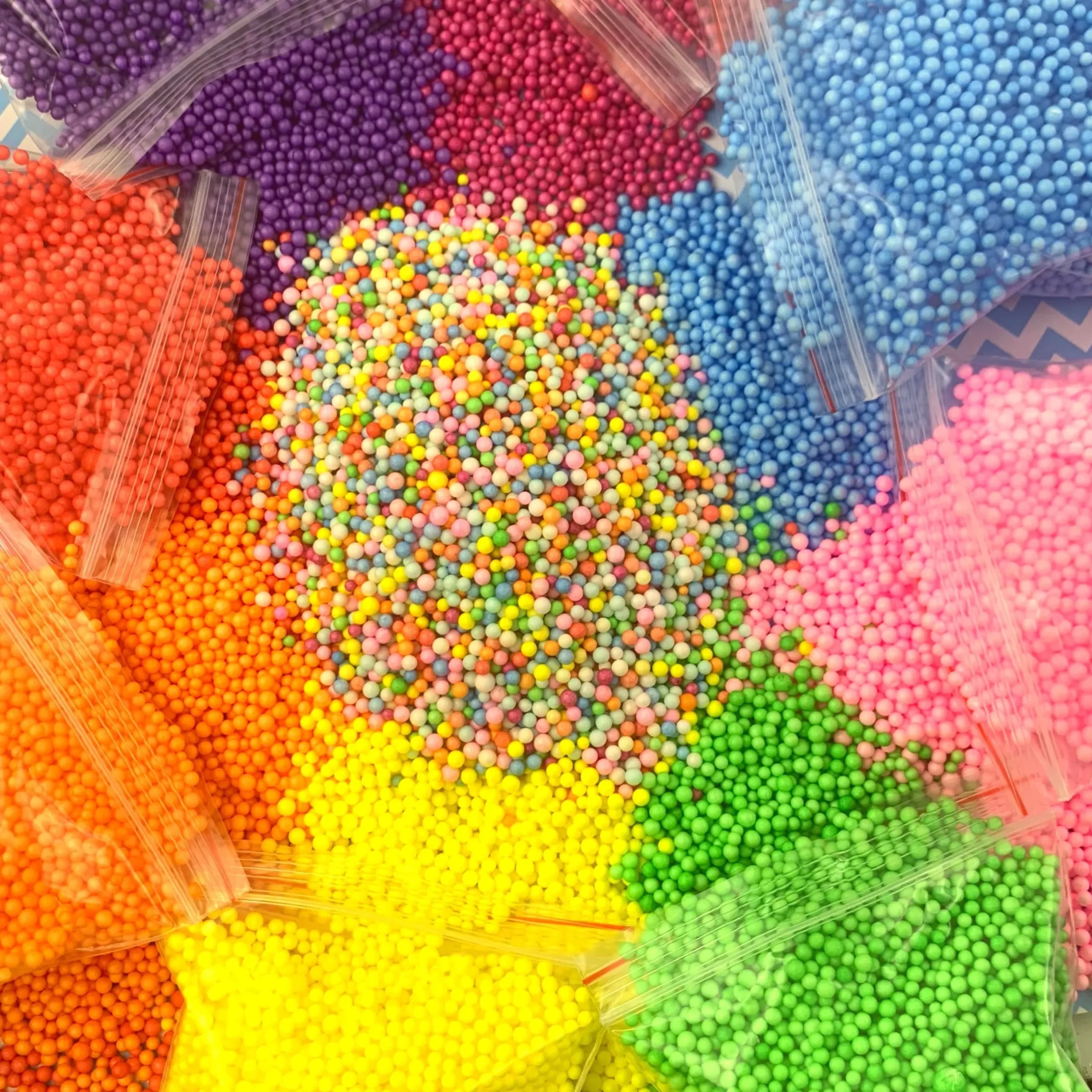 Slime Foam Beads>Dope Slime Multi-Pack Small Bright Foam Beads