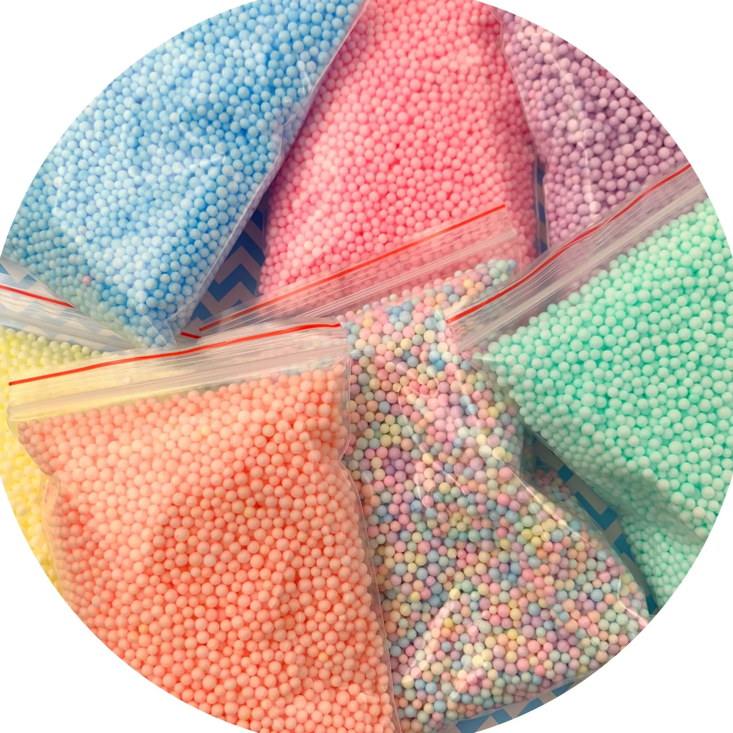 Slime Foam Beads>Dope Slime Multi-Pack Small Pastel Foam Beads