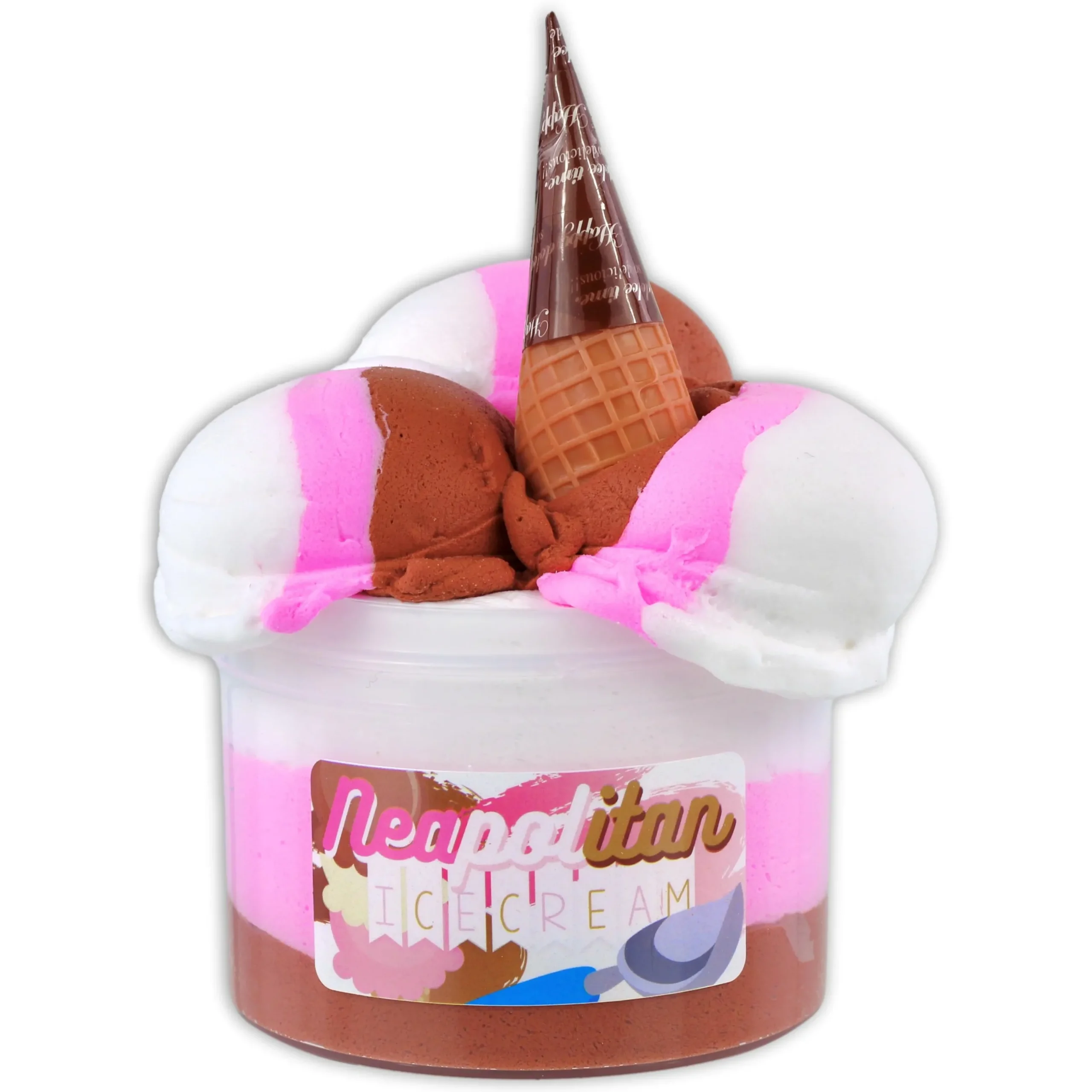 Unique Textured Slime>Dope Slime Neapolitan Ice-Cream