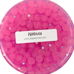 Clear Base Slime|Beaded Slime>Dope Slime Nebula - GLOW IN THE DARK!