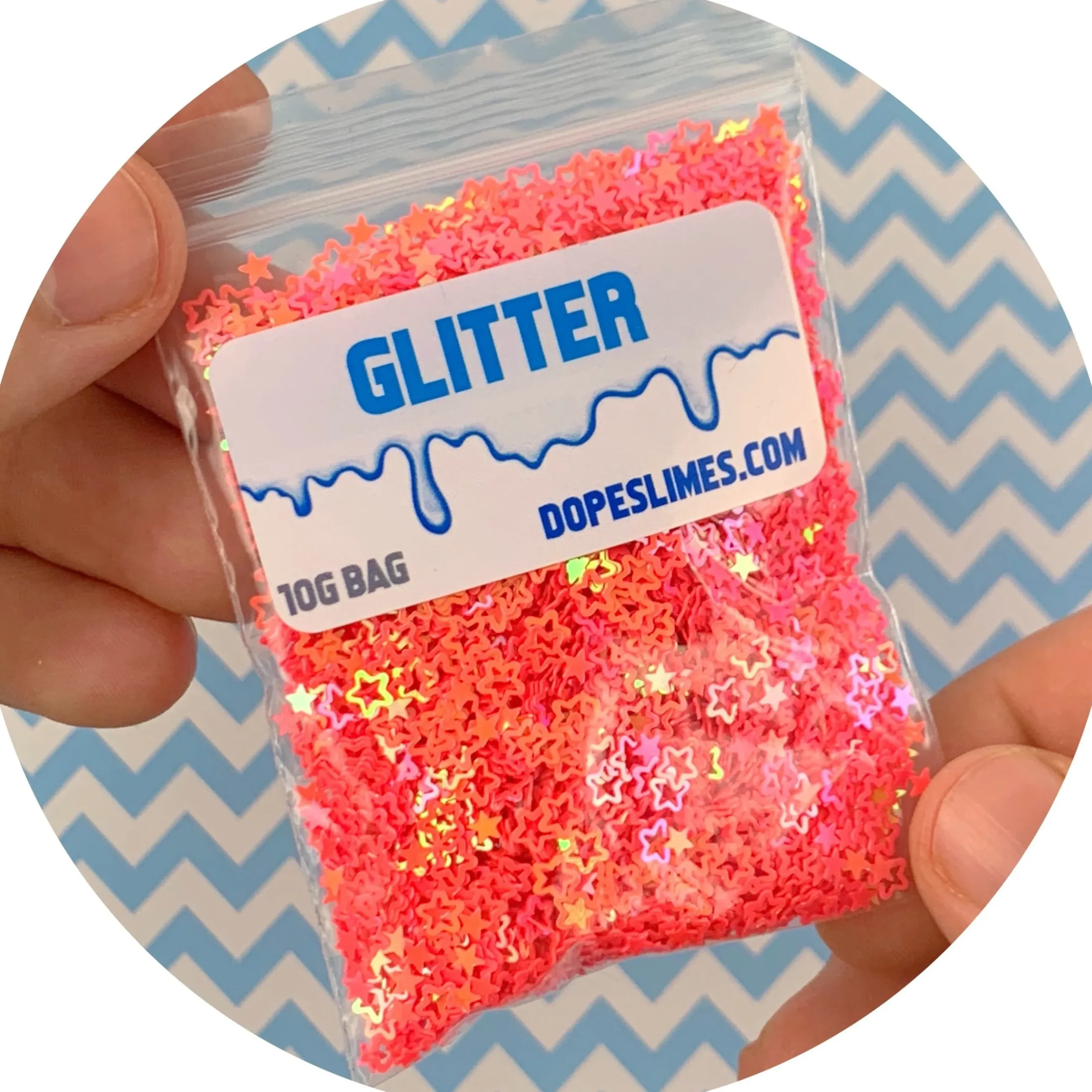 Slime Sprinkles|Slime Glitter>Dope Slime Neon Pink Stars