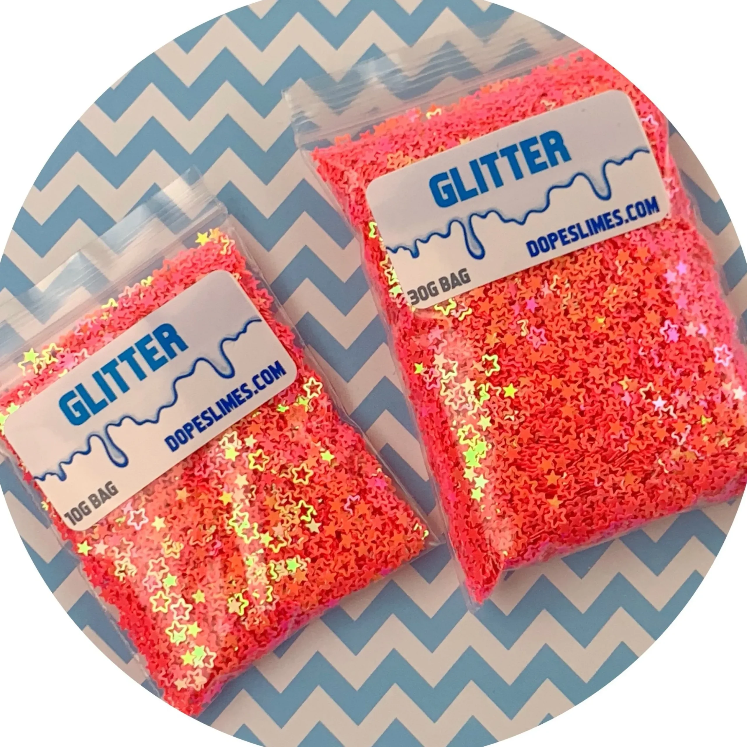 Slime Sprinkles|Slime Glitter>Dope Slime Neon Pink Stars
