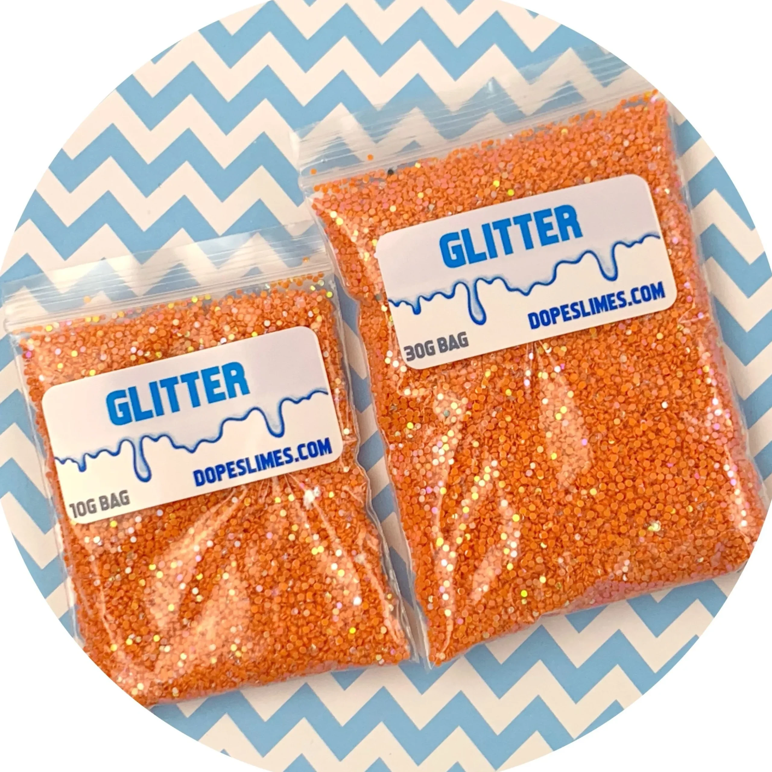 Slime Sprinkles|Slime Glitter>Dope Slime Orange Circles