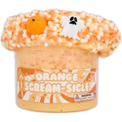 Beaded Slime|Unique Textured Slime>Dope Slime Orange Scream-Sicle