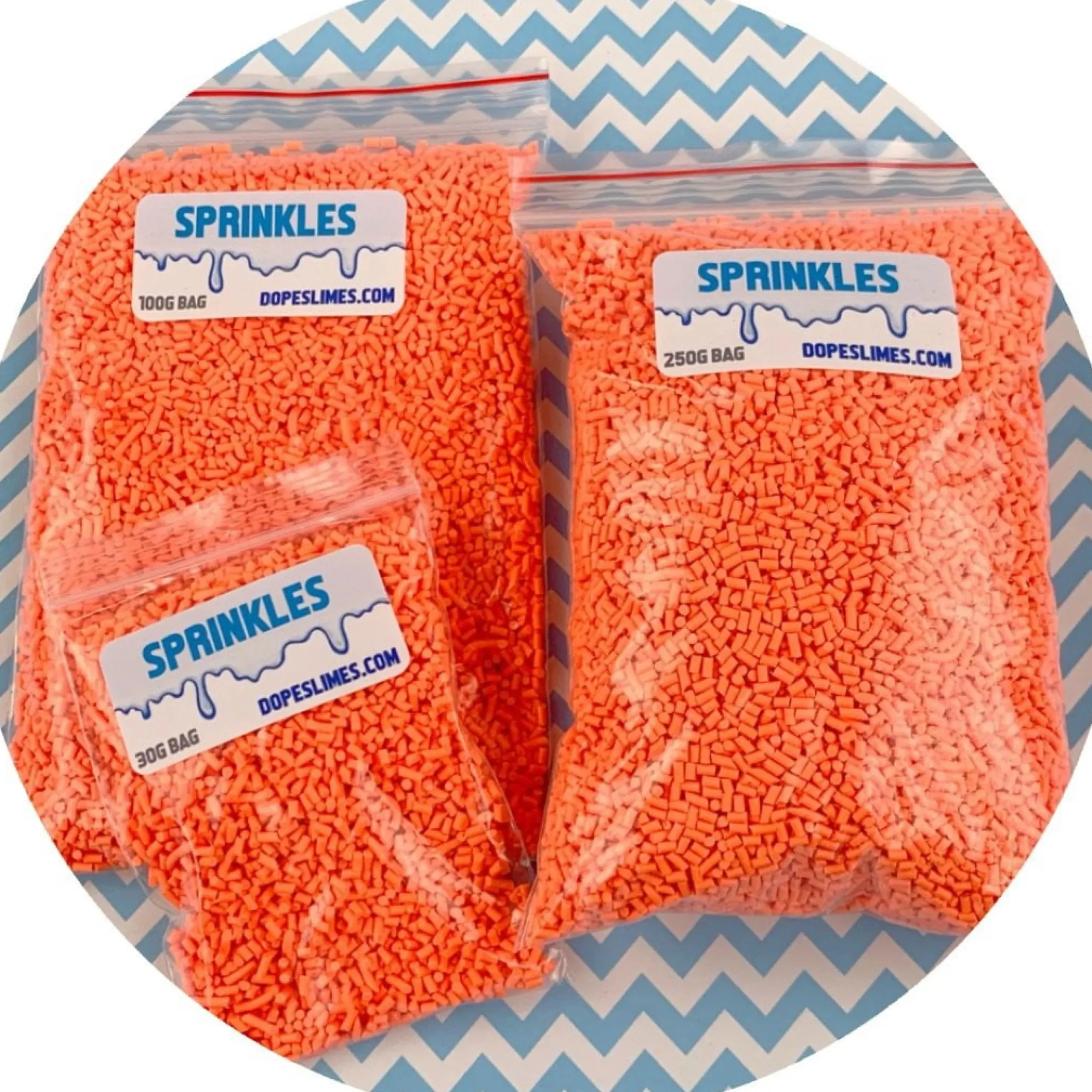 Slime Sprinkles>Dope Slime Orange Sprinkles